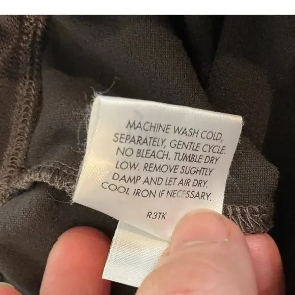 Eileen Fisher Womens Pullon Straight Leg Pants Size XL Mousse Brown Stretchy - Picture 7 of 7